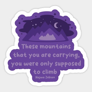 Caring Nature [purple] Sticker